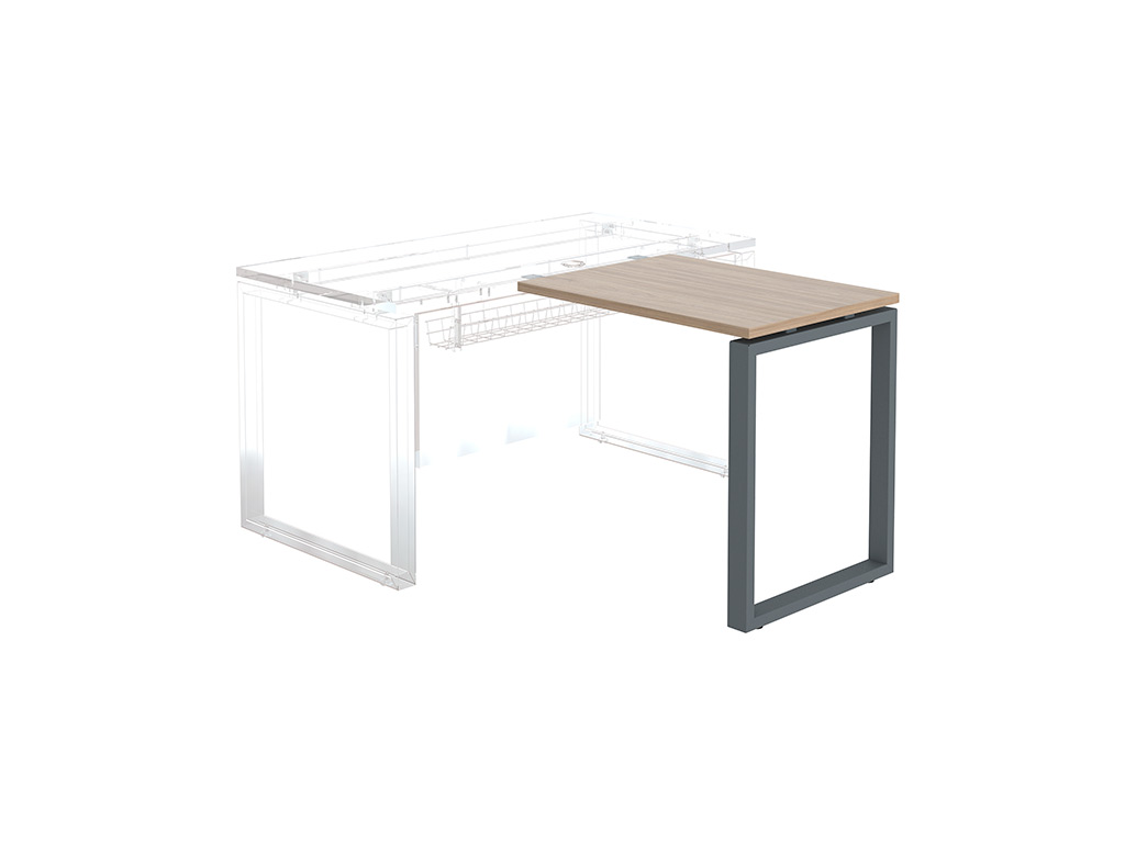 Брифинг-приставка NTO 80 темный орех/антрацит